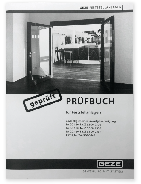 GEZE Prüfbuch f. Feststellanlagen